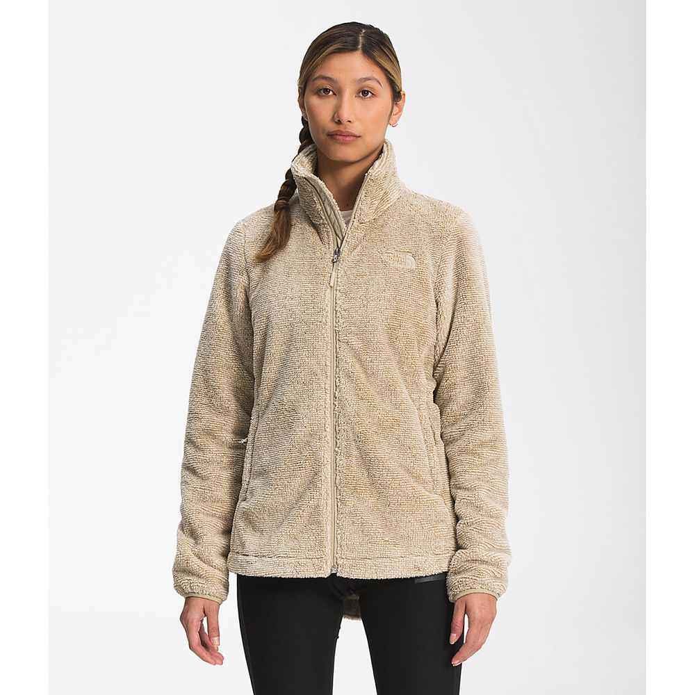 The North Face Fleece Jacket Womens Australia - The North Face Printed Multi-Color Osito Khaki / San